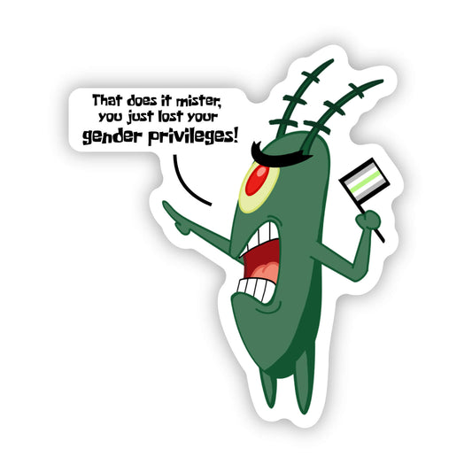 Agender Plankton - 3" Sticker