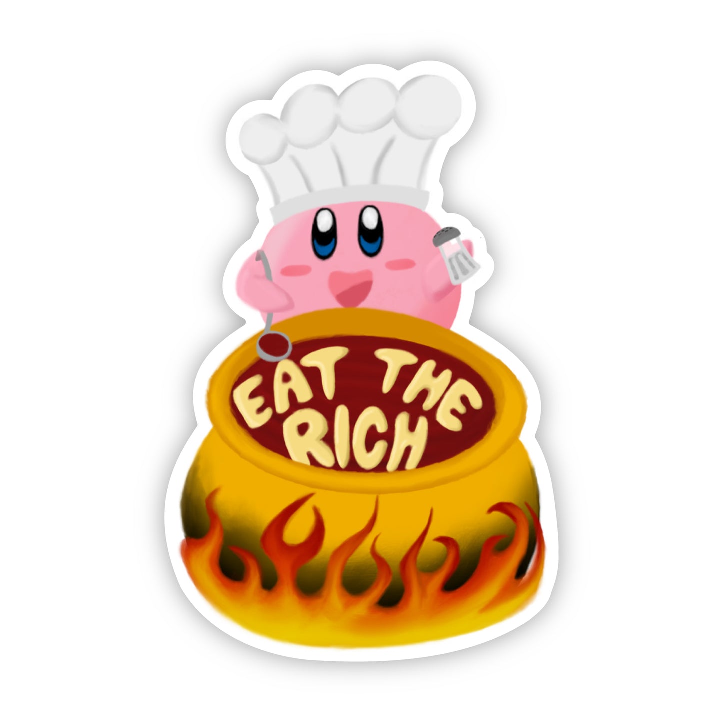 Chef Kirby - 3.5" Sticker